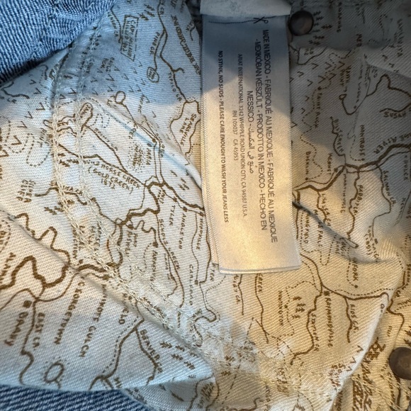 Ariat Slim Fit Straight Leg M7 Classic Blue Denim Jeans size 34/34 - Picture 6 of 7